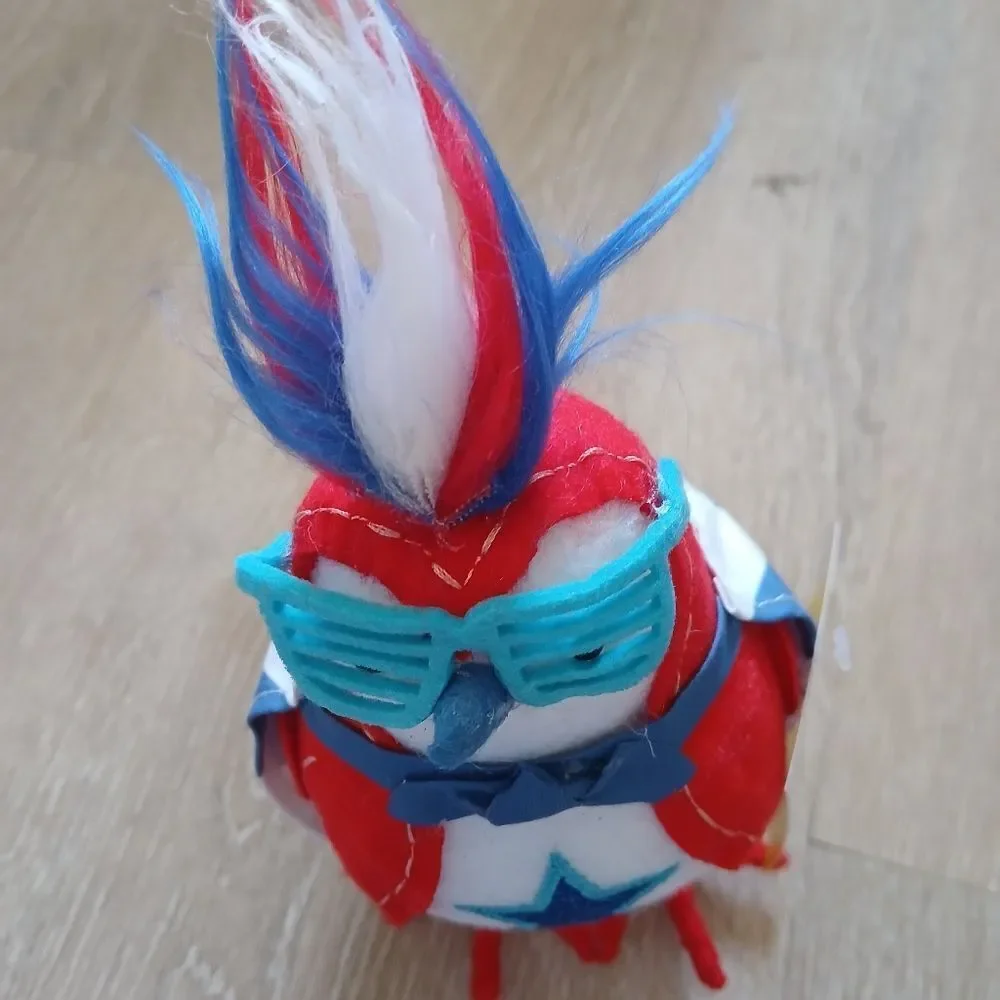 Target Featherly Friends Red Blue Patriotic Plush Bird Toy 